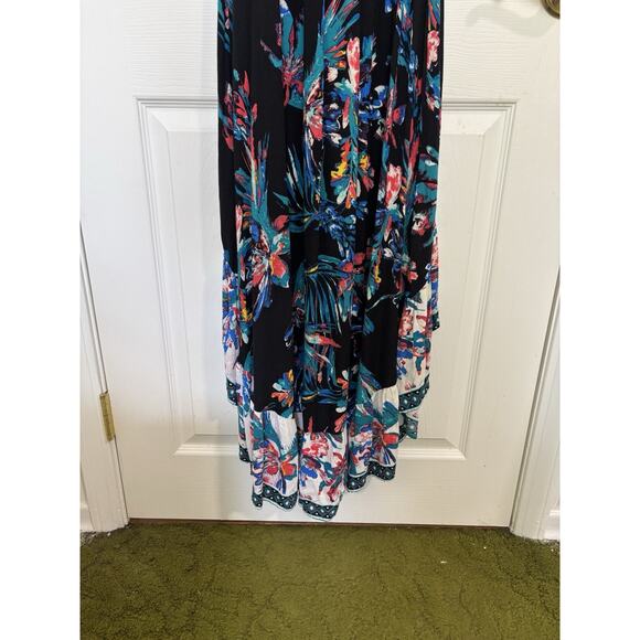 Flying Tomato High Low Off the Shoulder Dress Size Medium Folkloric Tropical - Picture 5 of 6